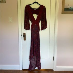 ecote backless boho dress